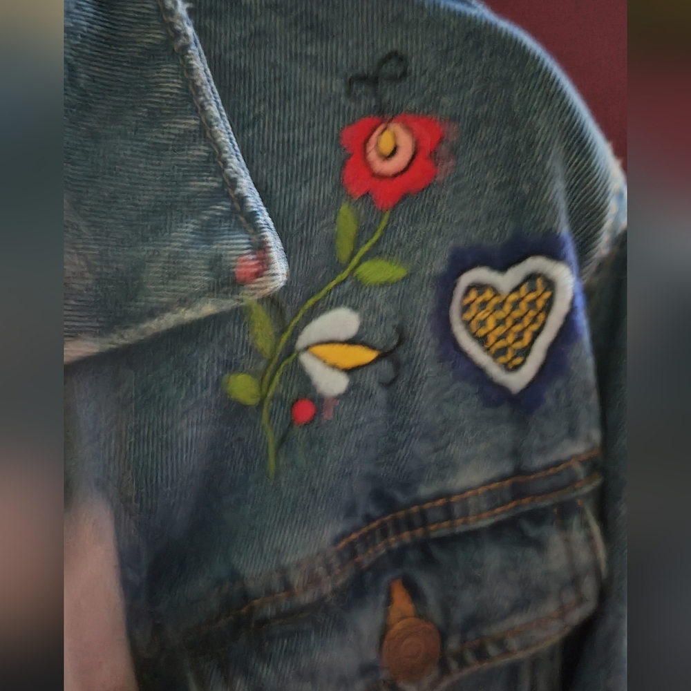 Embroidered Jean Jacket - Picture 2 of 3